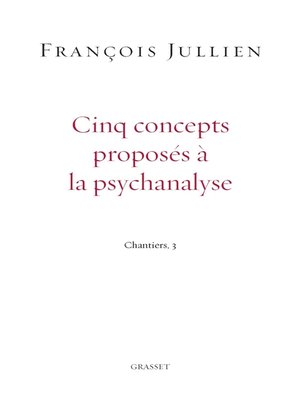 cover image of Cinq concepts proposés à la psychanalyse